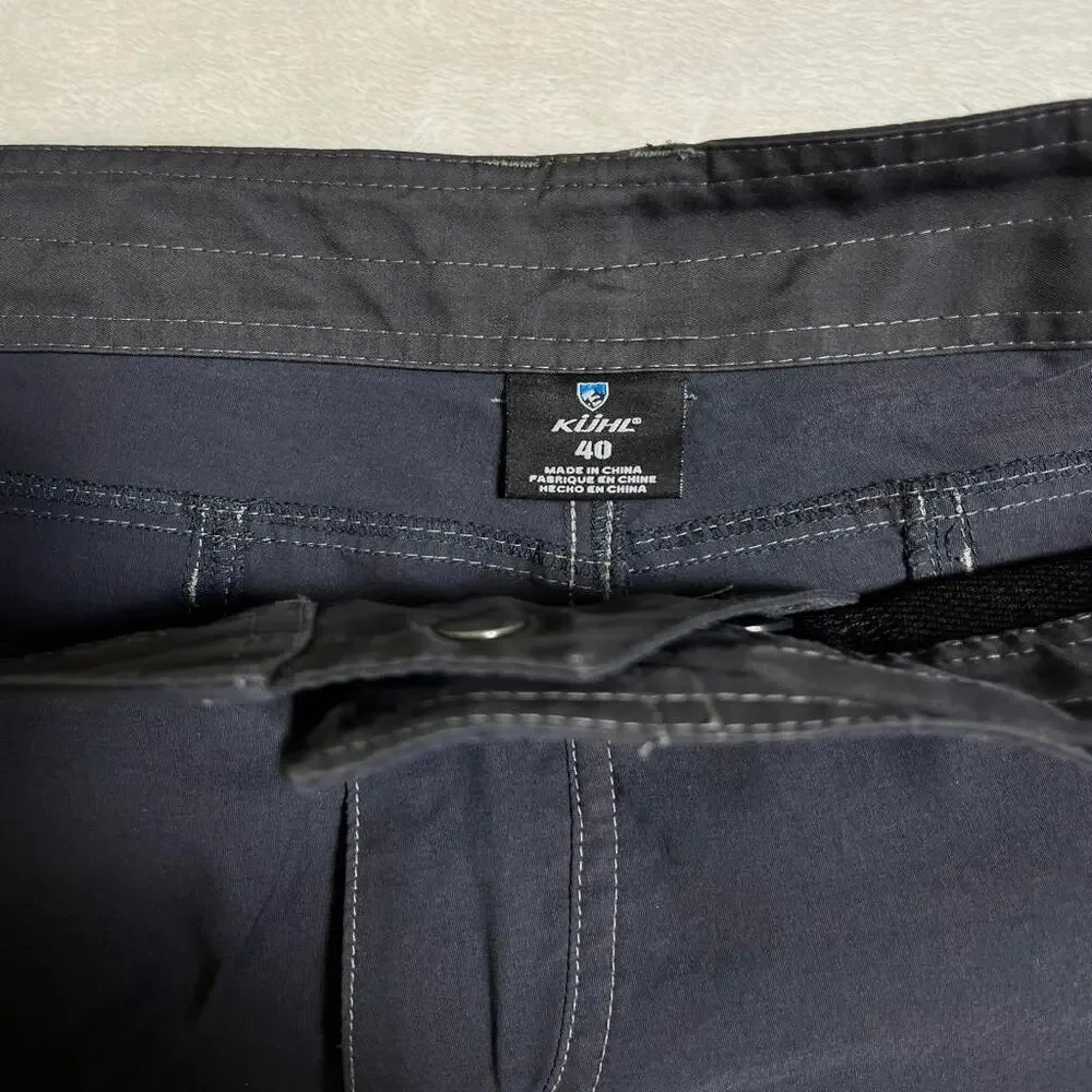 Kuhl Renegade Short Pants Men's 40 Performance Cargo Tech Dark Gray Gorp Outdoor - Picture 2 of 9